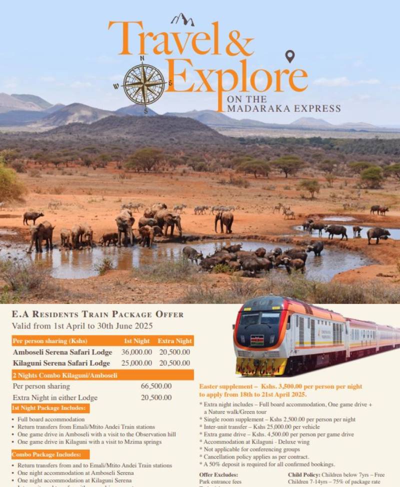 Madaraka Express Serena Safari Package 2025