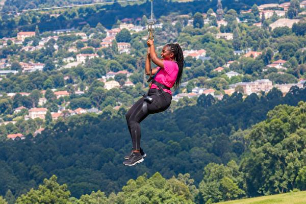 Ziplining at Kompass Ngong Hills With Bamm Safaris Adventures