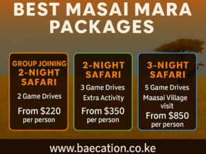 Masai Mara Safari Packages with Bamm Safaris Adventures